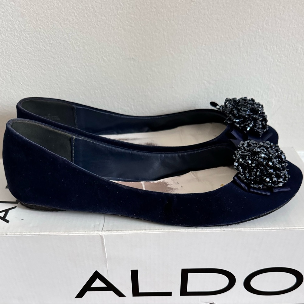 ALDO Blue Suede Dostie Flats